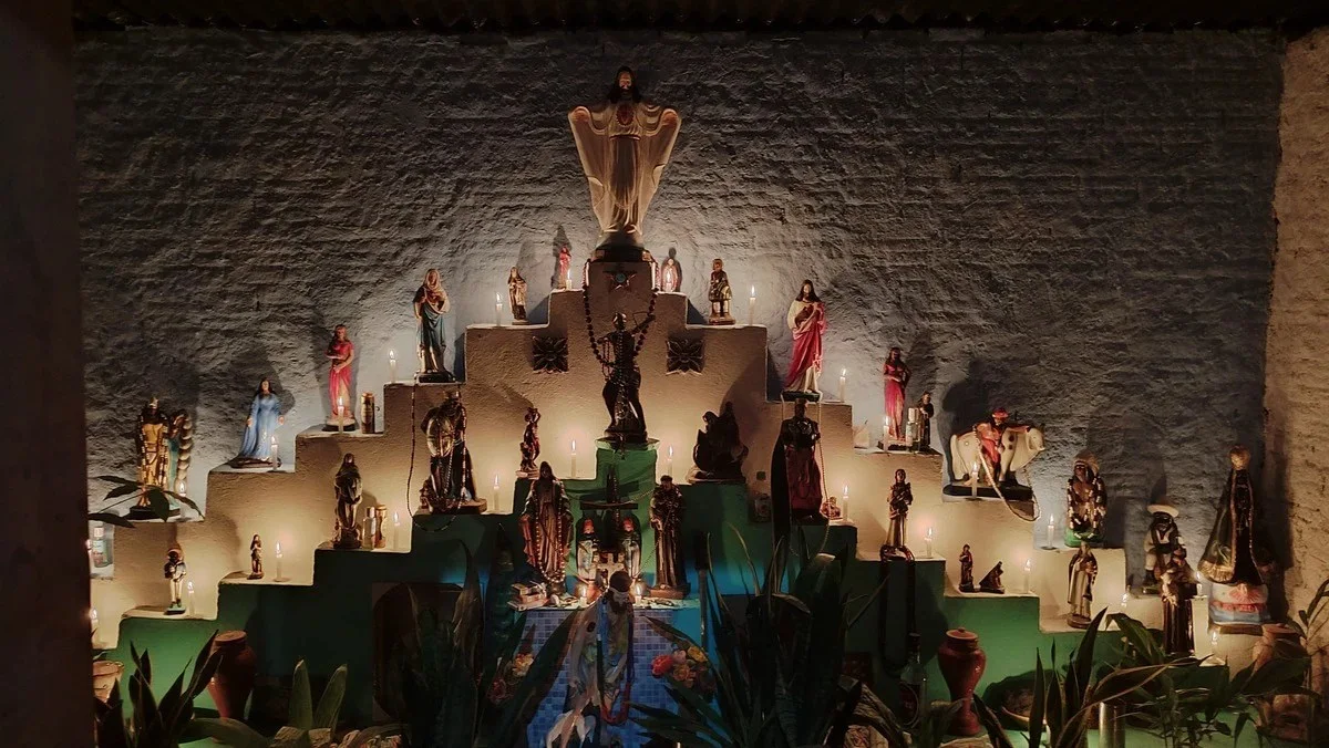 Altar após reconstrução