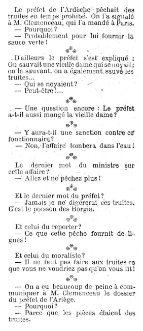 <i>Le Figaro</i>, 20 janvier 1909.