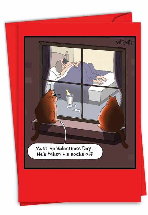 Humorous Valentine's Day Paper Greeting Card by Tim Whyatt from NobleWorksCards.com - Special Occasion Sex