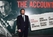 Ben Affleck en la presentación de 'El Contable'