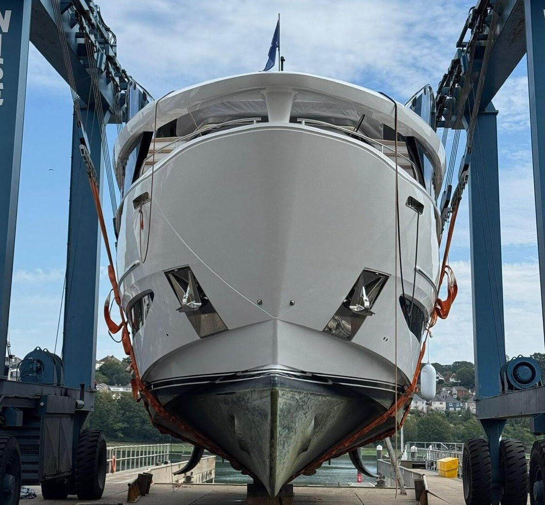 boat on crane cropped