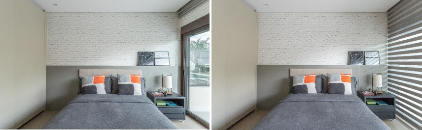 É ideal que no caso de cortinas e persianas, a automação seja pensada com antecedência, para que a infraestrutura possa ser prevista de forma assertiva. | Projeto: Patricia Penna Arquitetura & Design | FOTO: Leandro Moraes