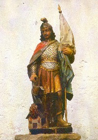 Szent Flórián ábrázolása Szent Flórián ábrázolása