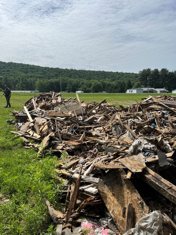 Lt. Ward investigates illegal solid waste pile discovered in town of Genesee