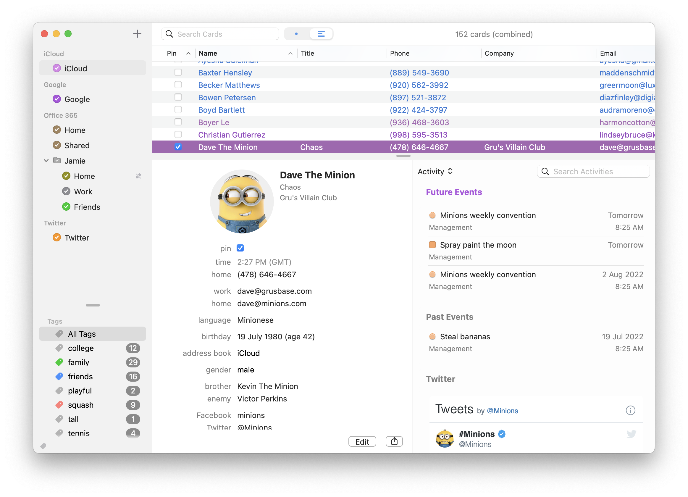 BusyContacts Screenshot