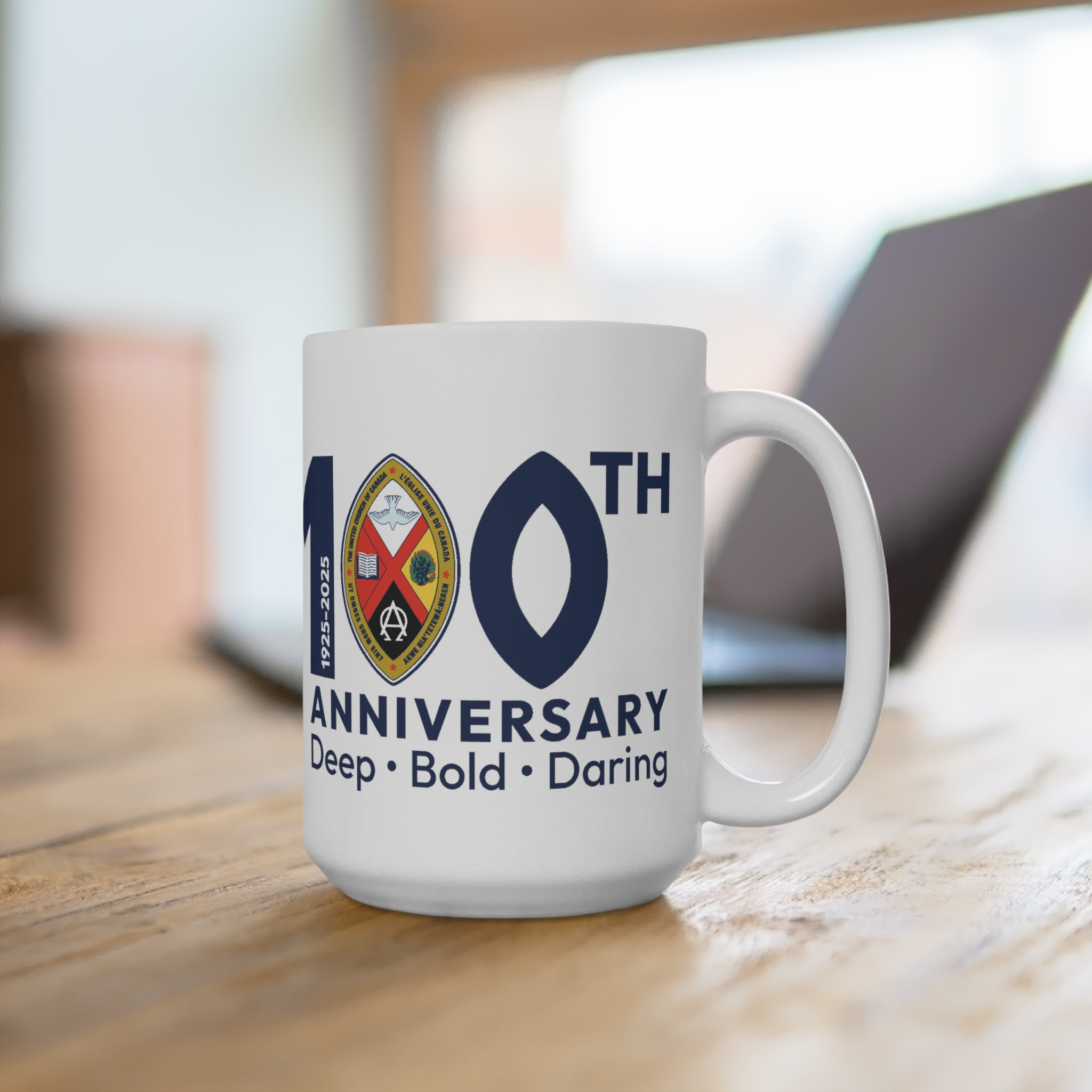 100th Anniversary Mug: Deep. Bold. Daring.