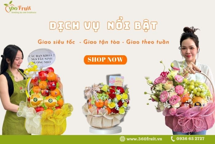 Dịch vụ giao giỏ trái cây nhập khẩu tận tòa khu Ecopark