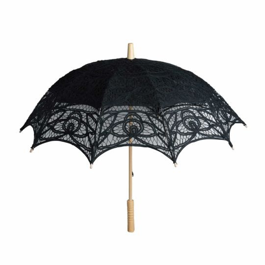  Lace Parasol - Black