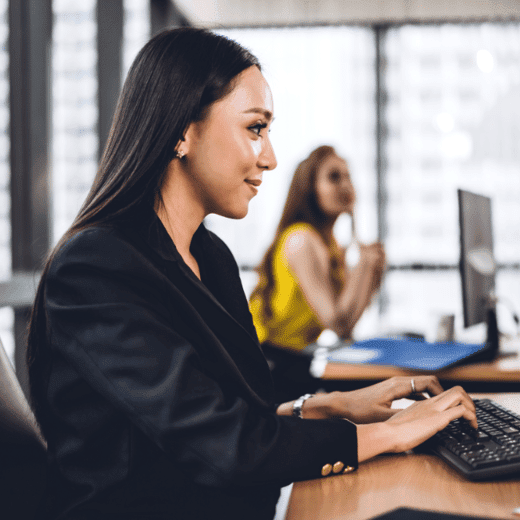 Woman working at desk