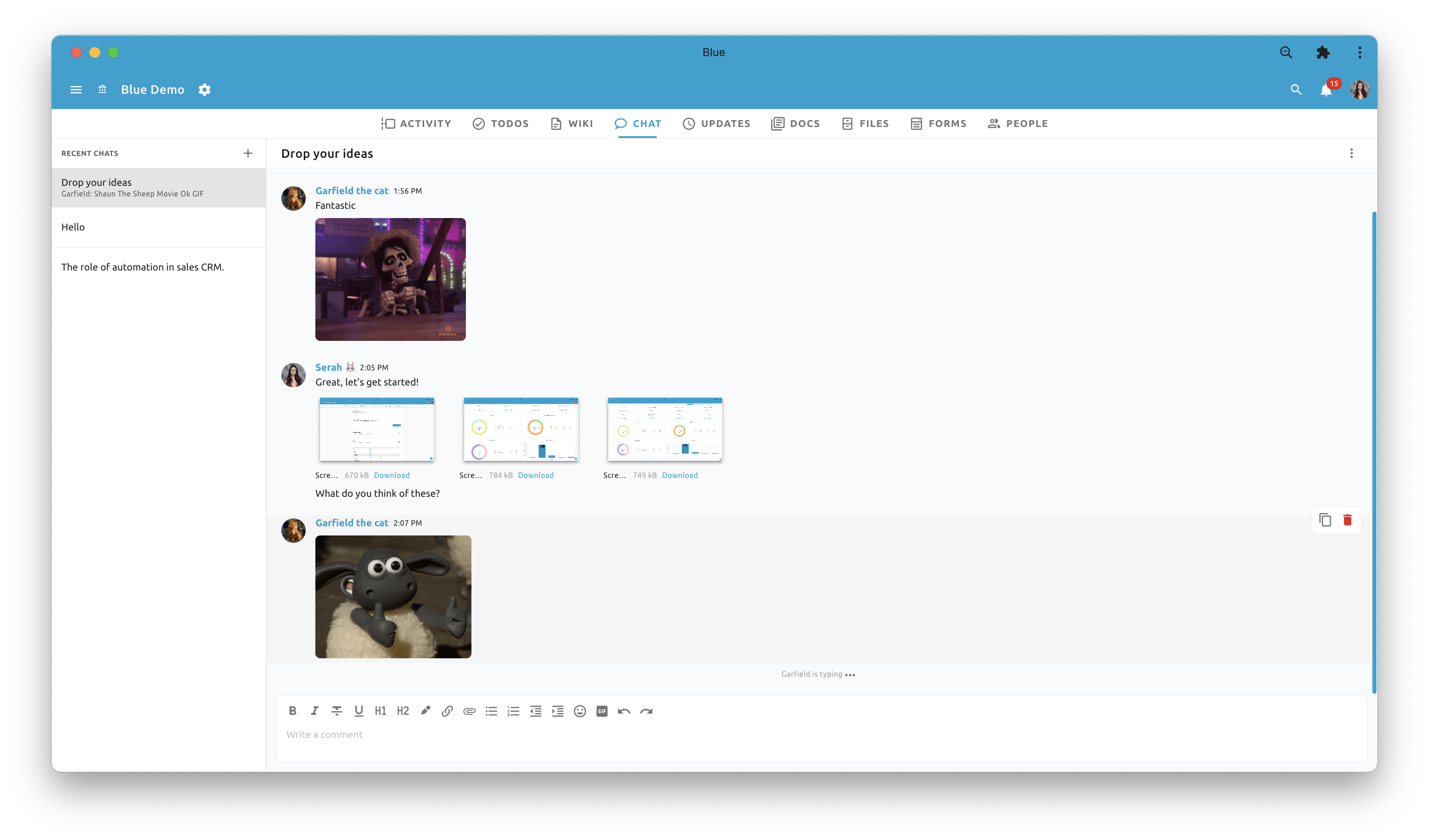chat files