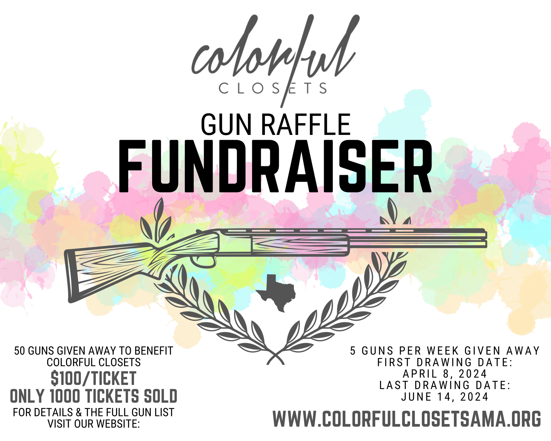 Colorful Closets Gun Raffle Fundraiser @ Colorful Closets Gun Raffle Fundraiser | Amarillo | Texas | United States