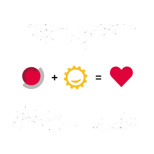Red Button a H@W logo