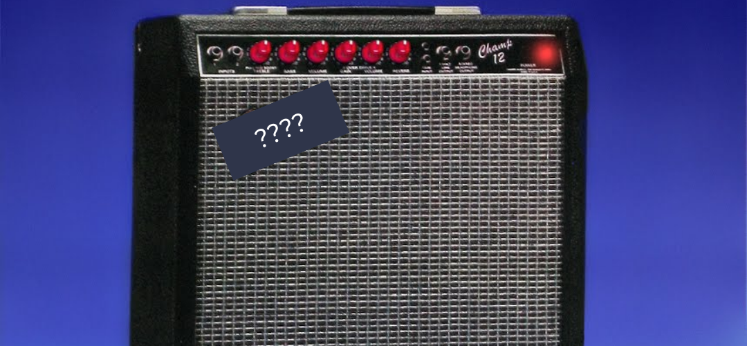 Amplifier with the logo hidden