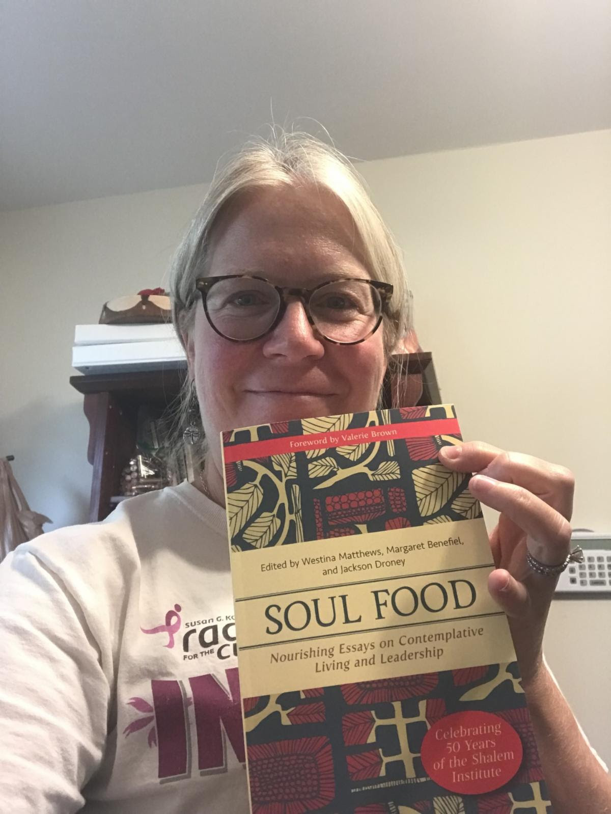 DanaLee holding her copy of Soul Food.