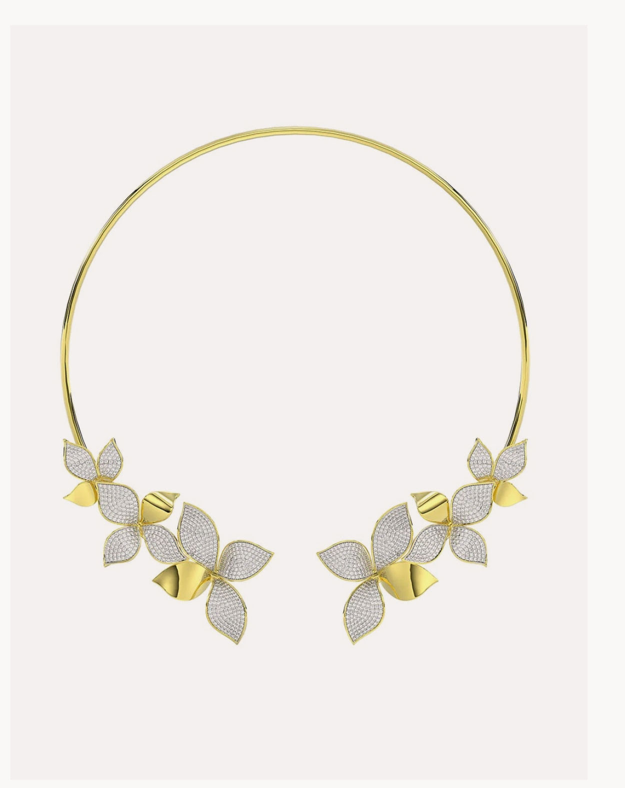 Wild Flower Yellow Gold Necklace