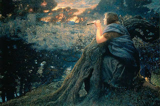Edward Robert Hughes, "Fantasía al atardecer" (1911) Edward Robert Hughes, "Fantasía al atardecer" (1911)