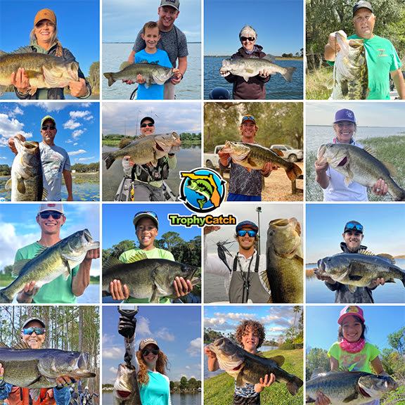 TrophyCatch bass catches collage