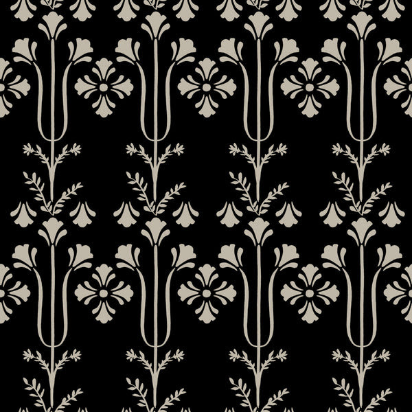 Magnolia Home 4 Lydia Botanical Traditional Black   - MF4803