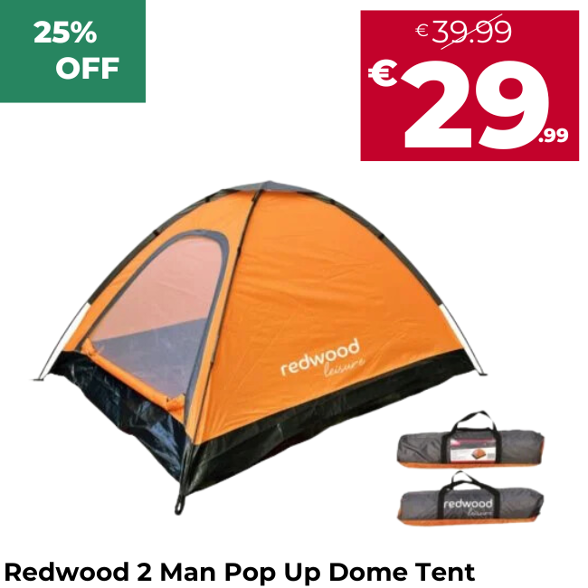 Redwood 2 Man Pop Up Dome Tent