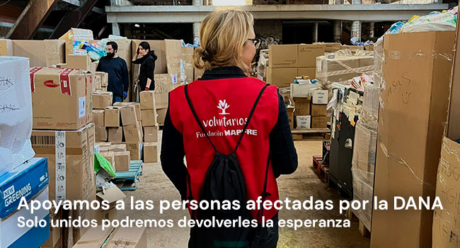 Fundación MAPFRE con las personas afectadas por la Dana