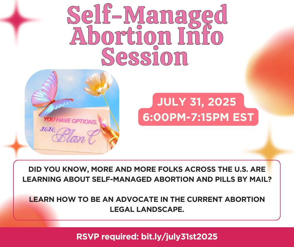 Self-Managed Abortion Info Session w/Progress Florida