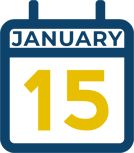 January 15 Calendar Icon