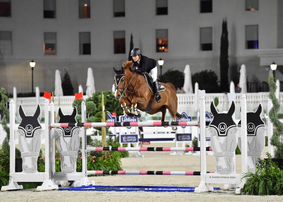 Aaron Vale and Carissimo 25 Best the Rest in the $62,500 LeMieux Grand Prix Qualifier CSI4* at World Equestrian Center – Ocala 2 2024 03 08 5619 callie schott and garant by andrew ryback w0s 0431e 1.jpeg