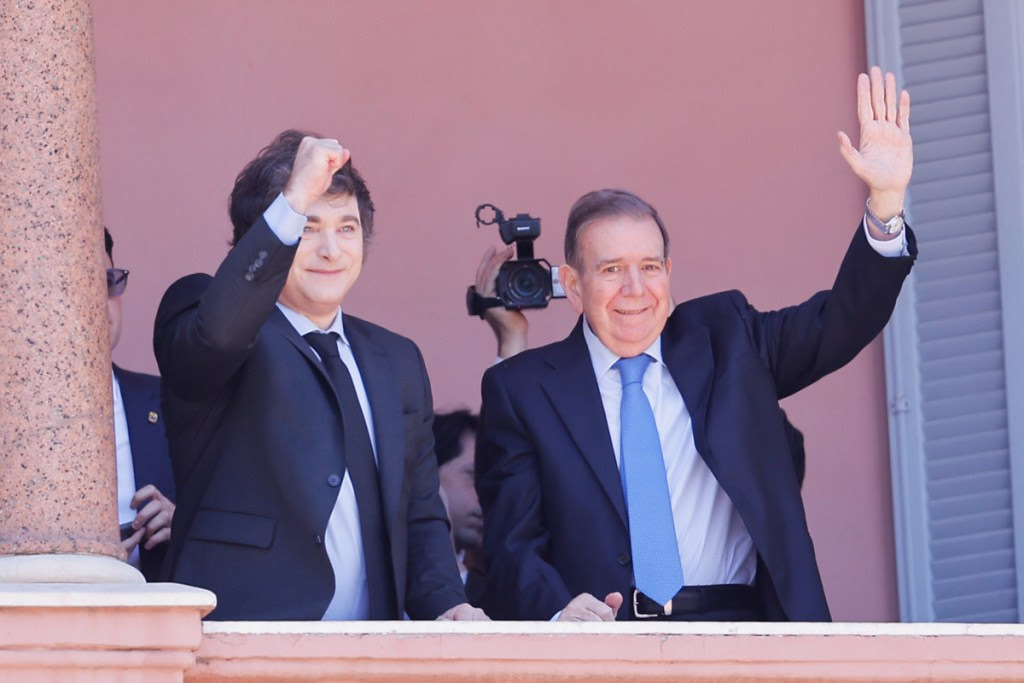 Milei y González Urrutia en la Casa Rosada