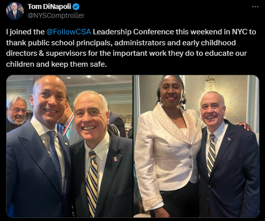 State Comptroller DiNapoli attended the Leadership Conference in NYC