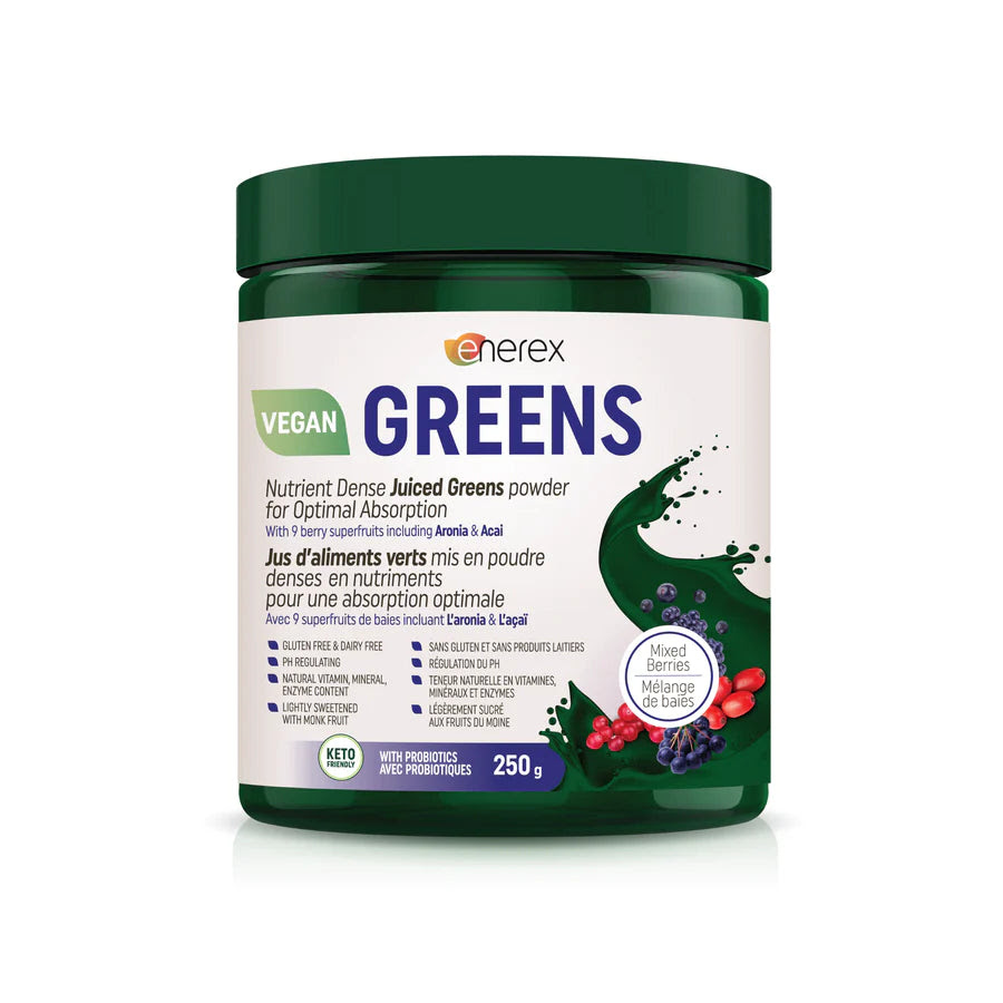 Enerex Greens Powder - 250 g / Mixed Berry