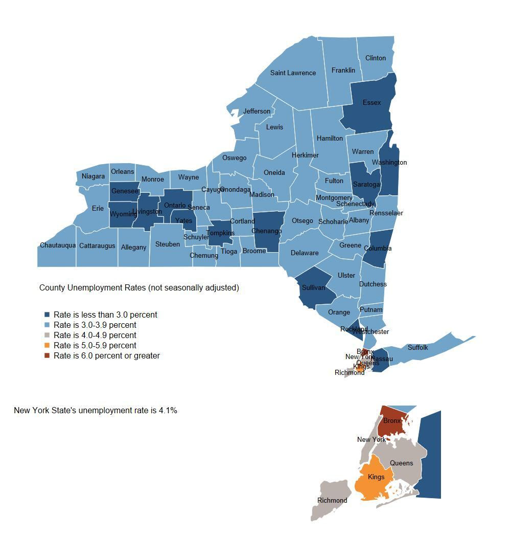 Unemployment Rates by County