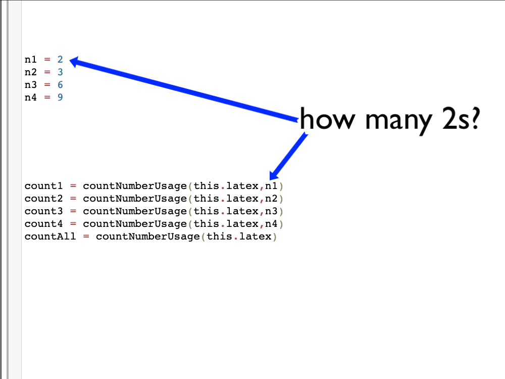 A gif that shows the connection between the countNumberUsage function and the error message. Code can be found in the activity linked in the paragraph above.