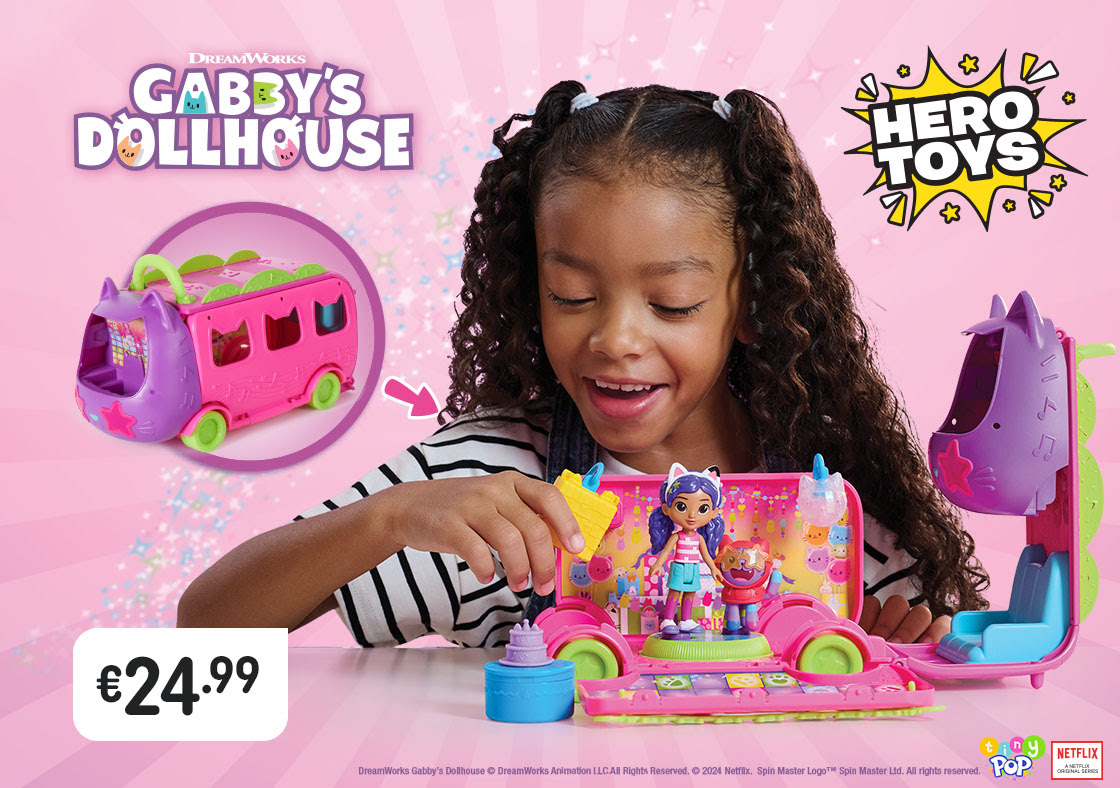 Gabbys Dollhouse Purrfect Party Bus Set