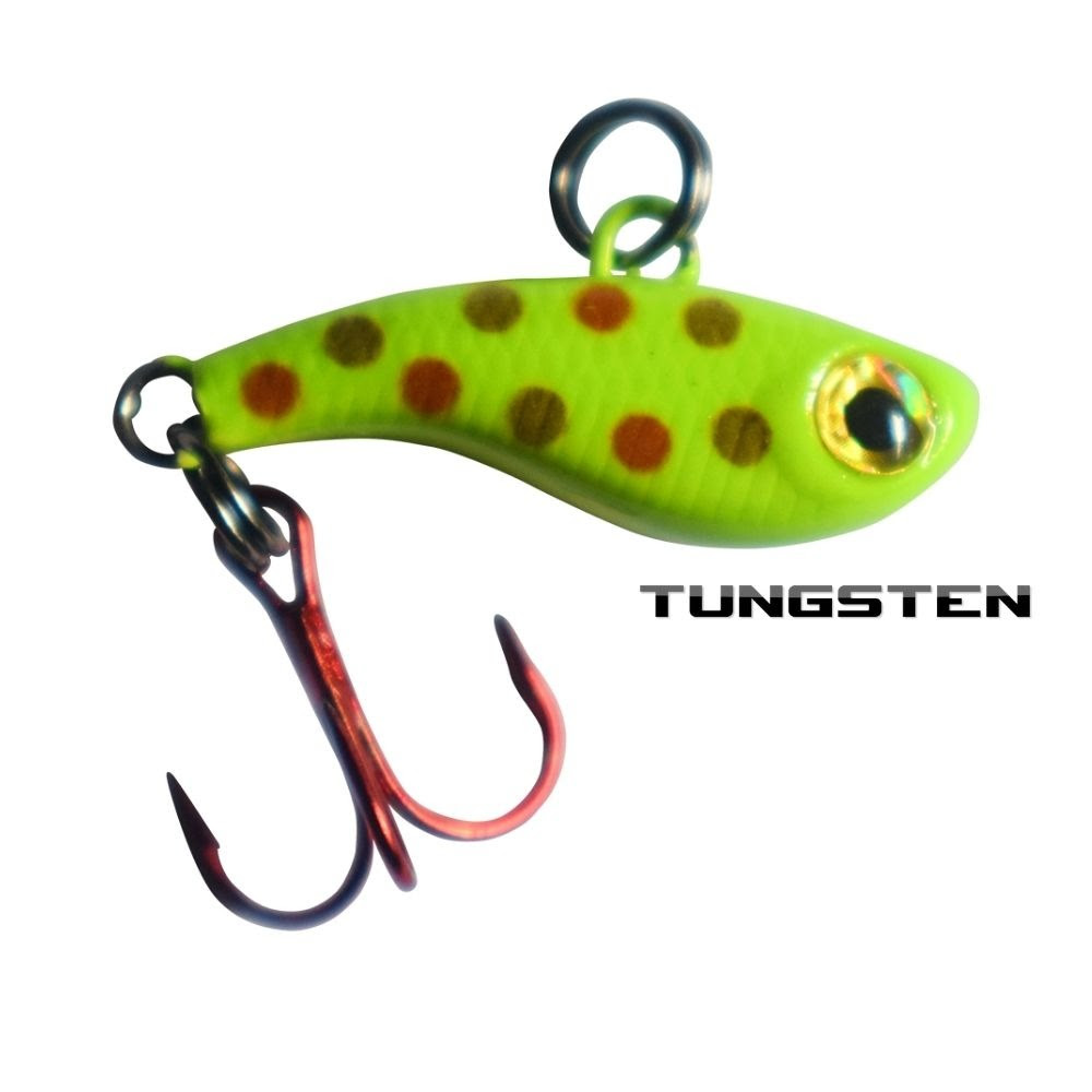 Image of TUNGSTEN T-RIP CHARTREUSE WONDERBREAD GLOW MINI VIBE BAIT