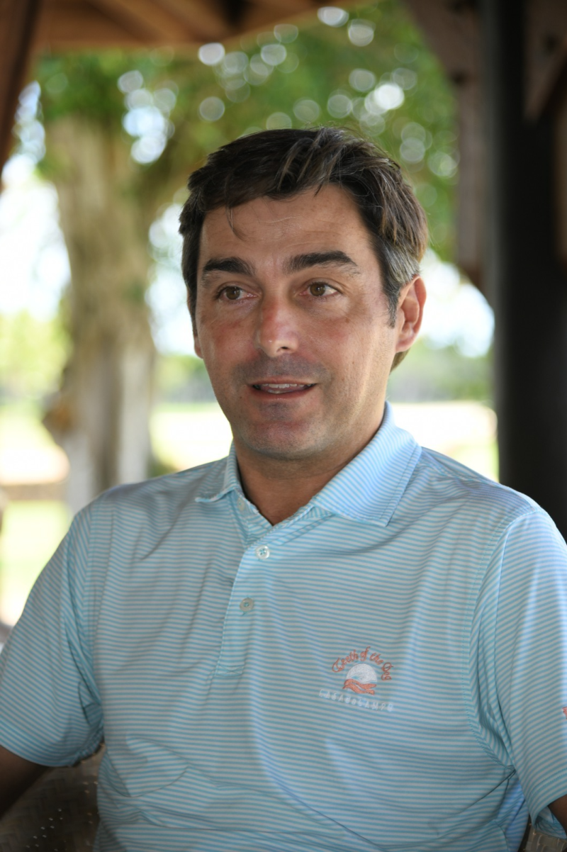 Andrea Attus, encargado del campo de golf Dye Fore.