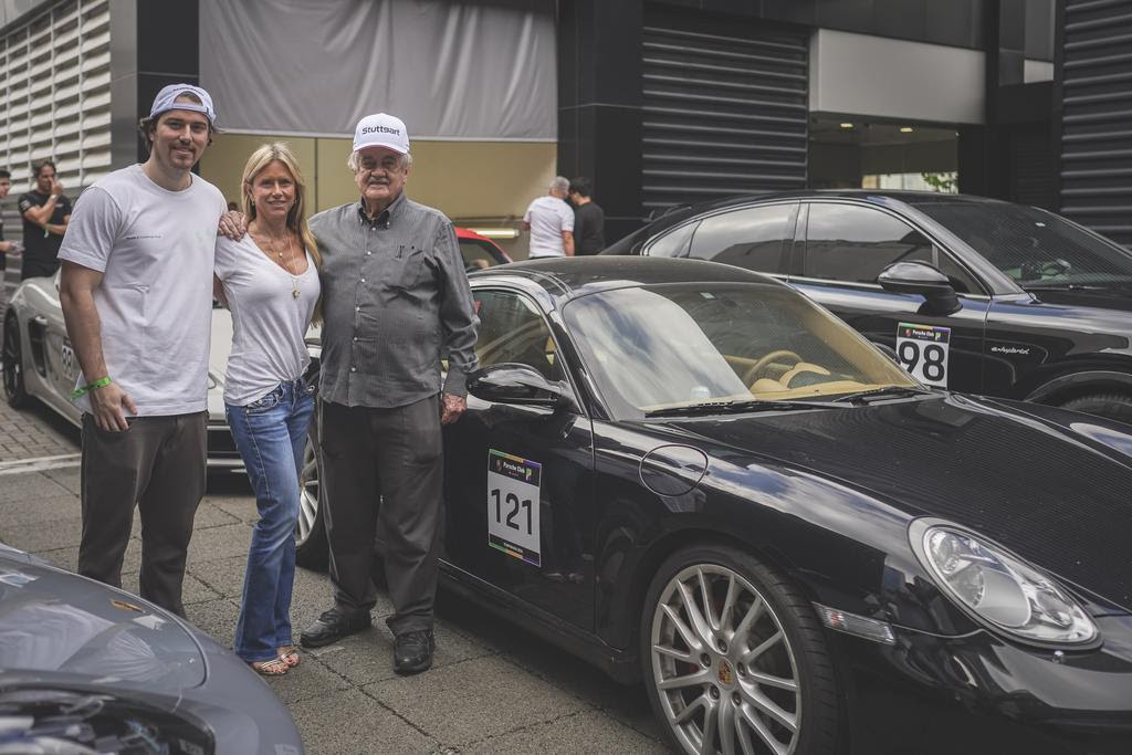 João Pedro, Anna Maria e Sérgio: três gerações de participantes do Porsche Club (YO! Studio/Porsche Club Brasil)