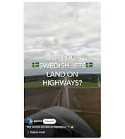 SHORTS - Why Swedish jets land on highways