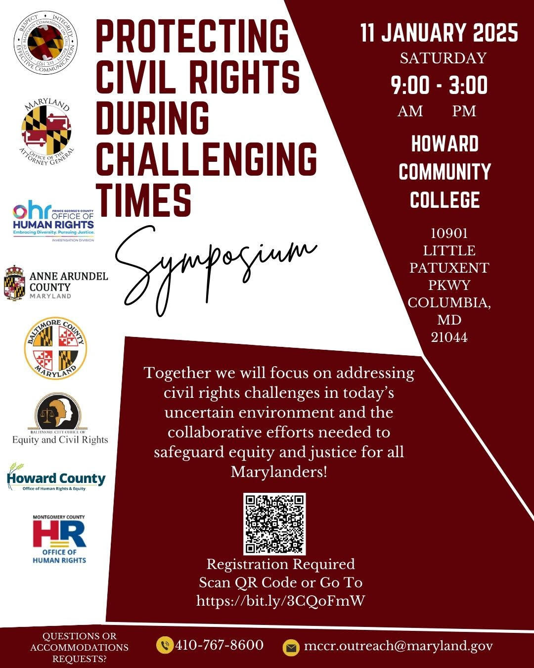 Protecting Civil Rights During Challenging Times Symposium Flyer