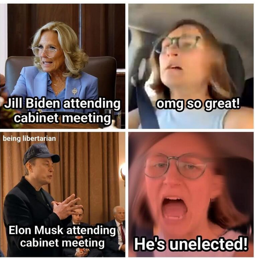 Meme showing Democrat hypocrisy.