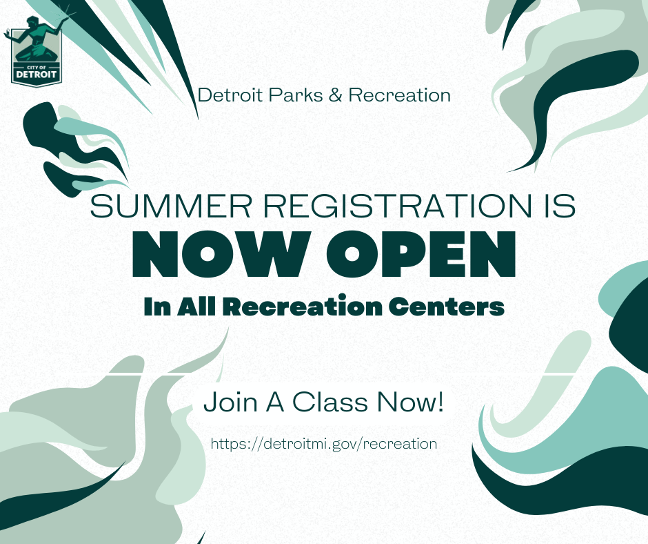 Summer registration for Rec Centers