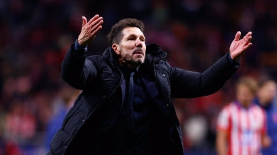 Simeone y el penalti de Julián Álvarez: 