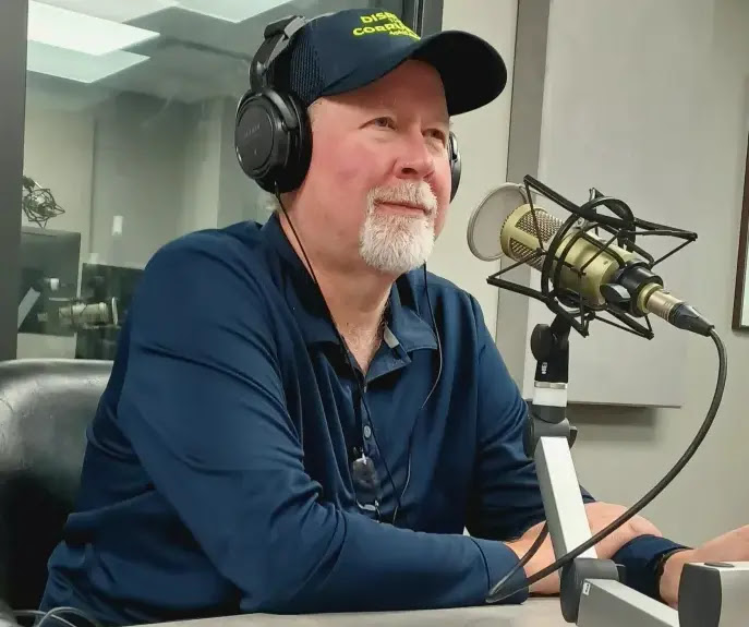 Phil Anderson in the studio