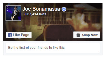 Be the first of your friends to "Like" Joe Bonamassa on Facebook!