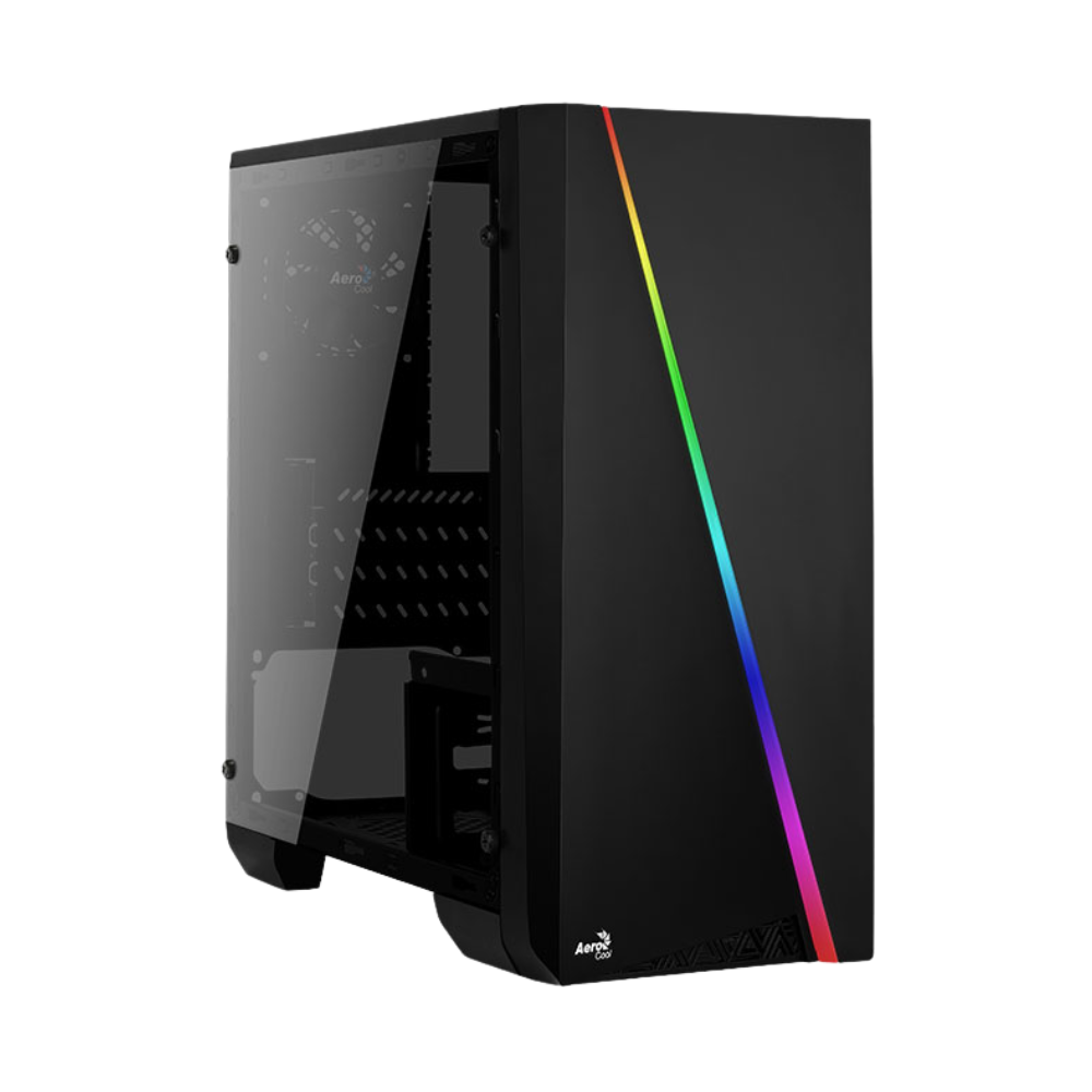 Aerocool - Cylon Mini RGB mATX Fekete Akril üveg