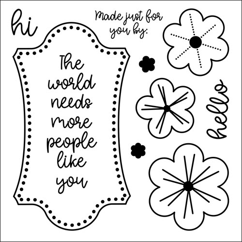 Image of Graceful Flower Clear Stamp Set