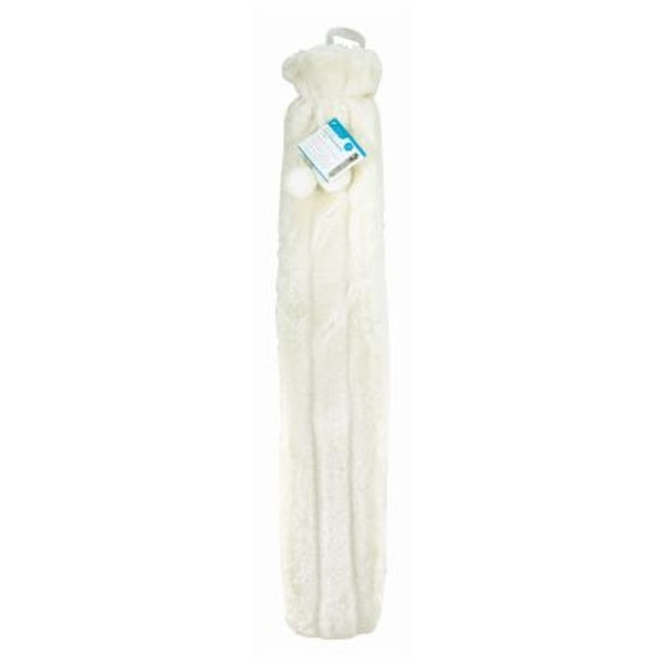 Image of Ashley Extra Long Cream Faux Fur Hot Water Bottle