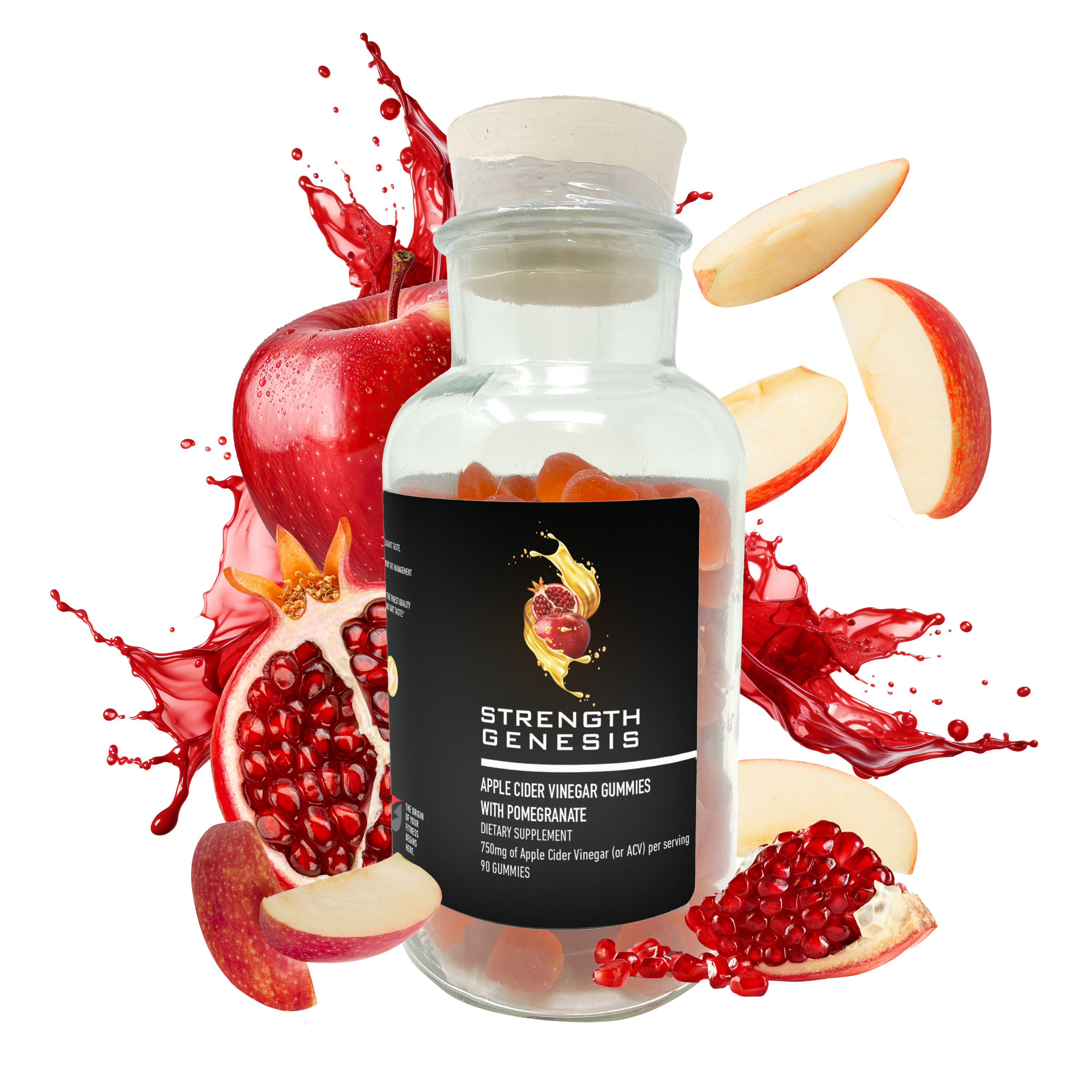 APPLE CIDER VINEGAR WITH POMEGRANATE GUMMY (PRE-ORDER)