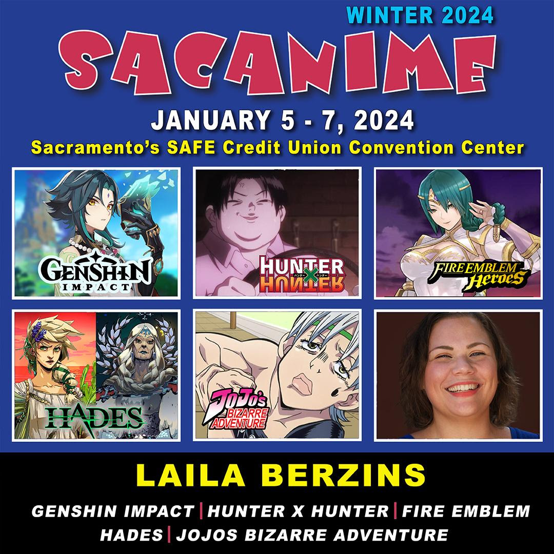 SACANIME WINTER 2024 Saturday and Sunday January 5th 7th, 2024