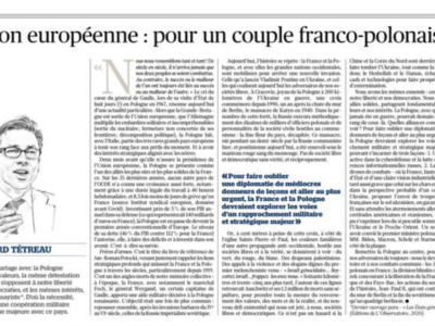 Apel o sojusz francusko-polski  — Edouard TÉTREAU w "Le Figaro"