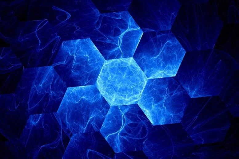 Graphene Energy Blue Hex Grid